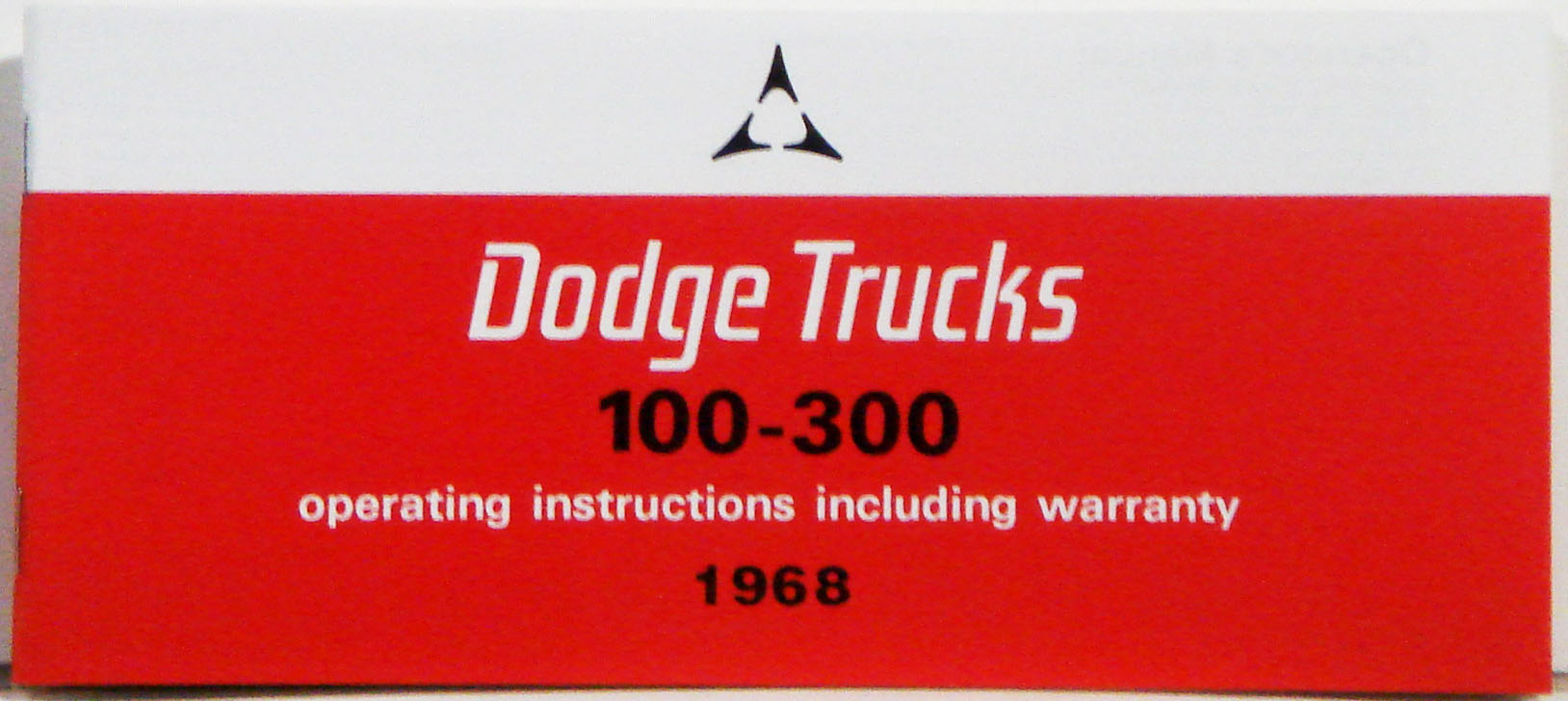 1968 Dodge Truck Owners Manual