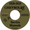 1929, 1930, 1931, 1932, 1933 CHEVROLET REPAIR MANUAL ALL MODELS