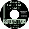 1934, 1935, 1936 CADILLAC & LASALLE REPAIR MANUAL - ALL MODELS
