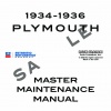 1934, 1935, 1936 PLYMOUTH REPAIR MANUAL