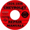 1934, 1935, 1936 CHEVROLET REPAIR MANUALS - ALL CARS & TRUCKS