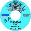 1938, 1939, 1940, 1941, 1942, 1946, 1947, 1948 FORD, LINCOLN, MERCURY SERVICE BULLETINS REPAIR MANUAL