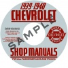 1939-1940 CHEVROLET REPAIR MANUALS FOR CAR & TRUCK