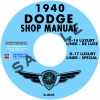 1940 DODGE SERVICE MANUAL - ALL MODELS