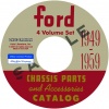1949, 1950, 1951, 1952, 1953, 1954, 1955, 1956, 1957, 1958, 1959 FORD PARTS BOOKS
