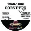 1958, 1959, 1960, 1961, 1962 CHEVROLET CORVETTE FACTORY ASSEMBLY MANUALS - ALL MODELS