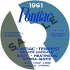 1961 PONTIAC REPAIR MANUALS - ALL MODELS