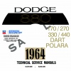 1964 DODGE SERVICE MANUAL - ALL MODELS