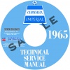 1965 CHRYSLER REPAIR MANUAL  ALL MODELS