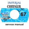 1967 CHRYSLER AND IMPERIAL REPAIR MANUAL  ALL MODELS