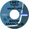 1967 FORD REPAIR MANUAL GALAXIE LTD MONTEREY PARK LANE T-BIRD