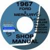 1967 FORD MERCURY REPAIR MANUAL MUSTANG FALCON FAIRLANE RANCHERO COUGAR COMET