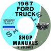 1967 FORD TRUCK REPAIR MANUAL SET