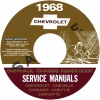 1968 CHEVROLET REPAIR, OVERHAUL, & BODY MANUALS- ALL MODELS