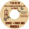 1969 OLDSMOBILE REPAIR & BODY MANUAL- ALL MODELS