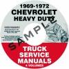 1969, 1970, 1971, 1972 CHEVROLET SERIES 70-80 HEAVY TRUCK SERVICE MANUAL