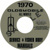 1970 OLDSMOBILE REPAIR MANUAL & BODY MANUAL- ALL MODELS