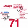 1971 DODGE CAR CHASSIS AND BODY SERVICE MANUALS - ALL MODELS