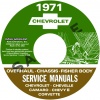 1971 CHEVY REPAIR, OVERHAUL, & BODY MANUALS- ALL MODELS