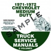 1971-1972 CHEVROLET 40-60 MEDIUM TRUCK SERVICE MANUAL