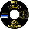 1973 REPAIR MANUALS - FORD, LINCOLN, AND MERCURY CARS  ALL MODELS