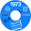 1973 PLYMOUTH & CHRYSLER REPAIR MANUAL - ALL MODELS