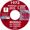 1973 PONTIAC REPAIR MANUAL & BODY MANUAL - ALL MODELS