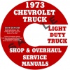 1973 CHEVY PICKUP AND TRUCK REPAIR MANUAL & OVERHAUL MANUALS