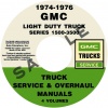1974, 1975, 1976 GMC 1500-3500 REPAIR MANUALS