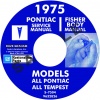 1975 PONTIAC REPAIR MANUAL & BODY MANUAL - ALL MODELS