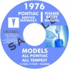 1976 PONTIAC REPAIR MANUAL & BODY MANUAL - ALL MODELS