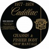 1977-1978 CADILLAC REPAIR MANUAL & BODY MANUAL - ALL MODELS