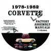 1978, 1979, 1980, 1981, 1982 CHEVROLET CORVETTE FACTORY ASSEMBLY MANUALS