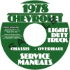 1978 CHEVROLET PICKUP, BLAZER, VAN, & SUBURBAN REPAIR MANUAL AND OVERHAUL MANUALS