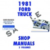 1981 FORD TRUCK AND VAN REPAIR MANUAL SET