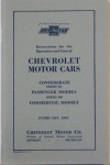 1932 Chevy Car & Truck Owners Manual