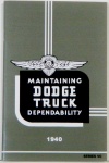 1940 Dodge Truck Owners Manual