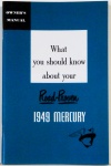 1949 Mercury Owners Manual