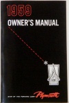 1959 Plymouth Owners Manual