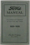 1920-26 Ford Car &Truck Owners Manual