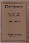 1922-29 Fordson Tractor Instruction Manual