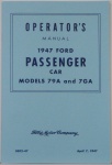 1947 Ford Car Owners Manual