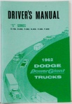 1962 Dodge Truck Owners Manual