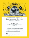 1932, 1933, 1934, 1935, 1936, 1937 Ford Service Bulletins