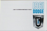 1961 Dodge,Dart, Polara Owners Manual