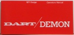 1971 Dodge Dart/Demon Owners Manual
