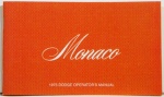 1975 Dodge Monaco Owners Manual