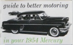 1954 Mercury Owners Manual