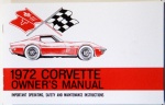 1972 Corvette Owners Manual