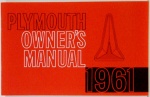 1961 Plymouth Owners Manual